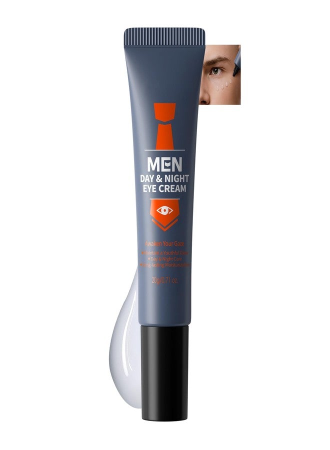 MIESCHER Men Day & Night Eye Cream, Men's Under Eye Cream For Puffy Eyes & Dark Circles Treatment, Firming, Soften Fine Lines, Day & Night Care Long-Lasting Moisturizing Eye Cream for Men, 0.71oz. - Image 1